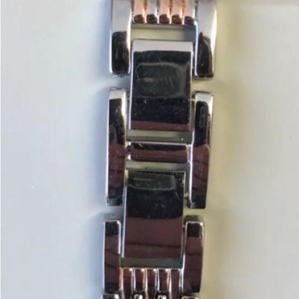 A New Day Women's 2 Tone Rose Gold/Silver Adjustable Bracelet Watch - Picture 2 of 3